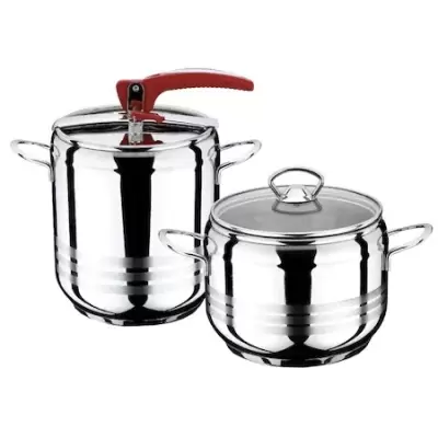 Set 2 oale sub presiune inox cu capac 7l + 5l tgr3082